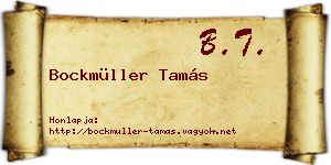 Bockmüller Tamás névjegykártya